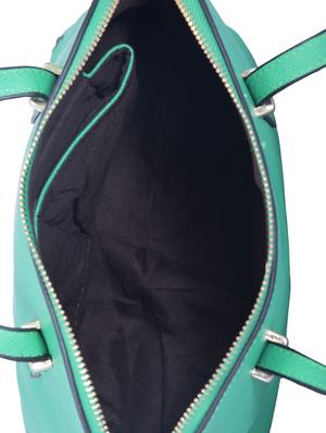turquoise green leatherette handbag - 12895111 - Standard Image - 3