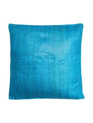 blue silk printed single cushion cover - 12903636 - Standard Image - 3