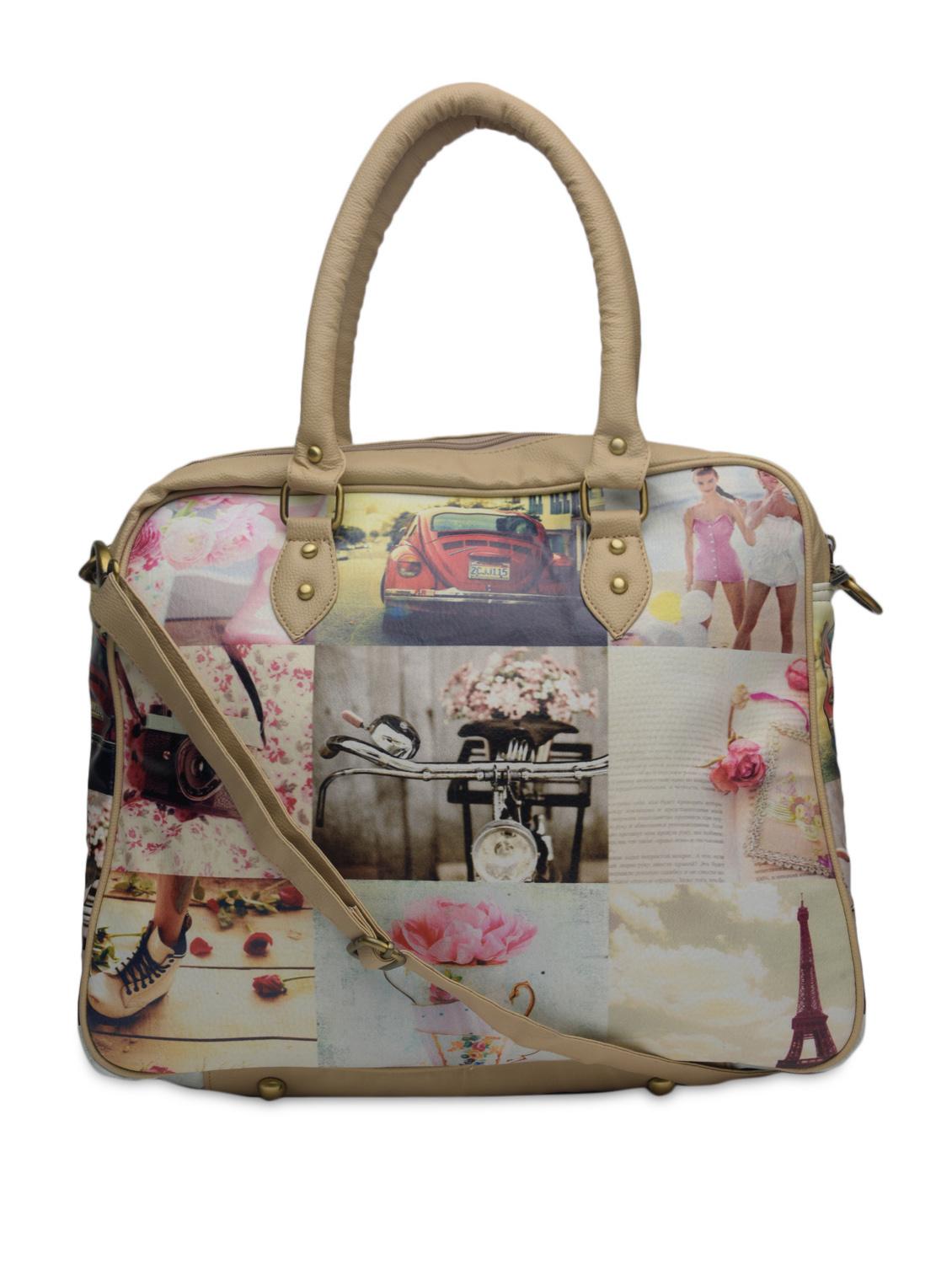 multicolored printed faux leather handbag - 1290608 - Zoom Image - 1