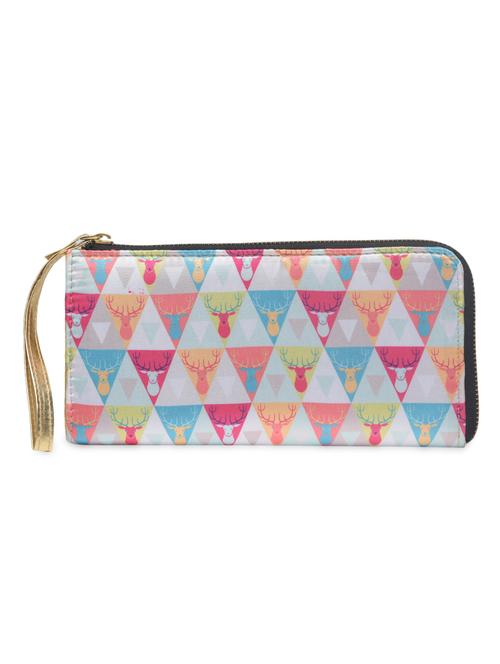 multicolored printed poly satin wallet - 1290628 - Standard Image - 1