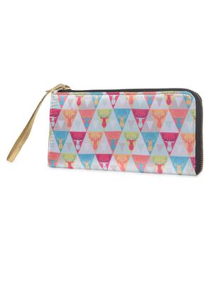multicolored printed poly satin wallet - 1290628 - Standard Image - 2