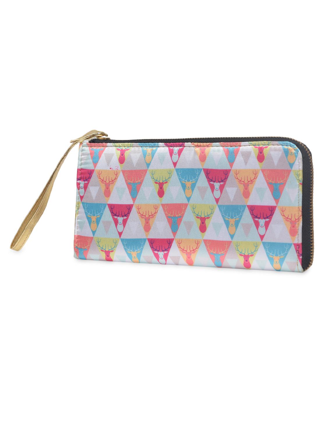 multicolored printed poly satin wallet - 1290628 - Zoom Image - 2