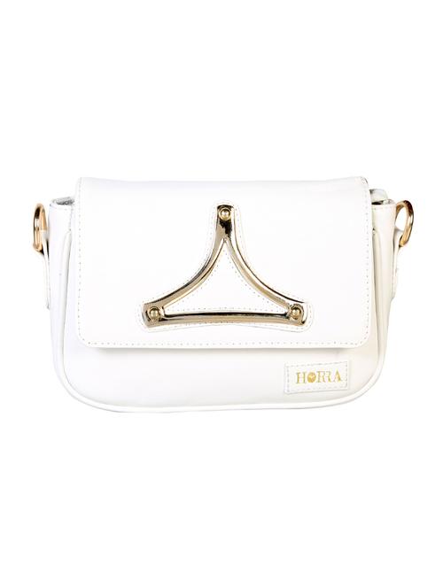 white leatherette sling bag - 12906285 -  Standard Image - 0