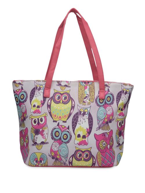 white owl printed faux leather tote - 1290630 - Standard Image - 1