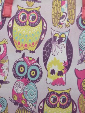white owl printed faux leather tote - 1290630 - Standard Image - 4