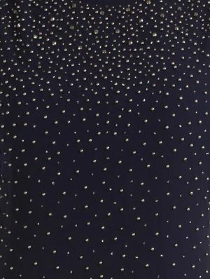 navy blue embellished georgette gown dress - 12908530 - Standard Image - 4