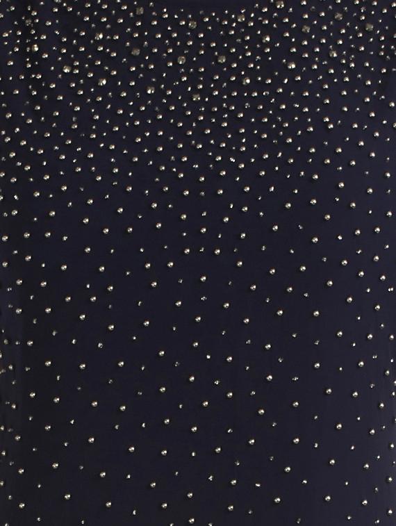 navy blue embellished georgette gown dress - 12908530 - Zoom Image - 4