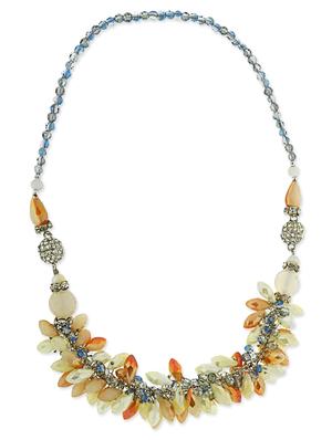 crystal collection stones embellished multicolor necklace for women - 12908866 - Standard Image - 2