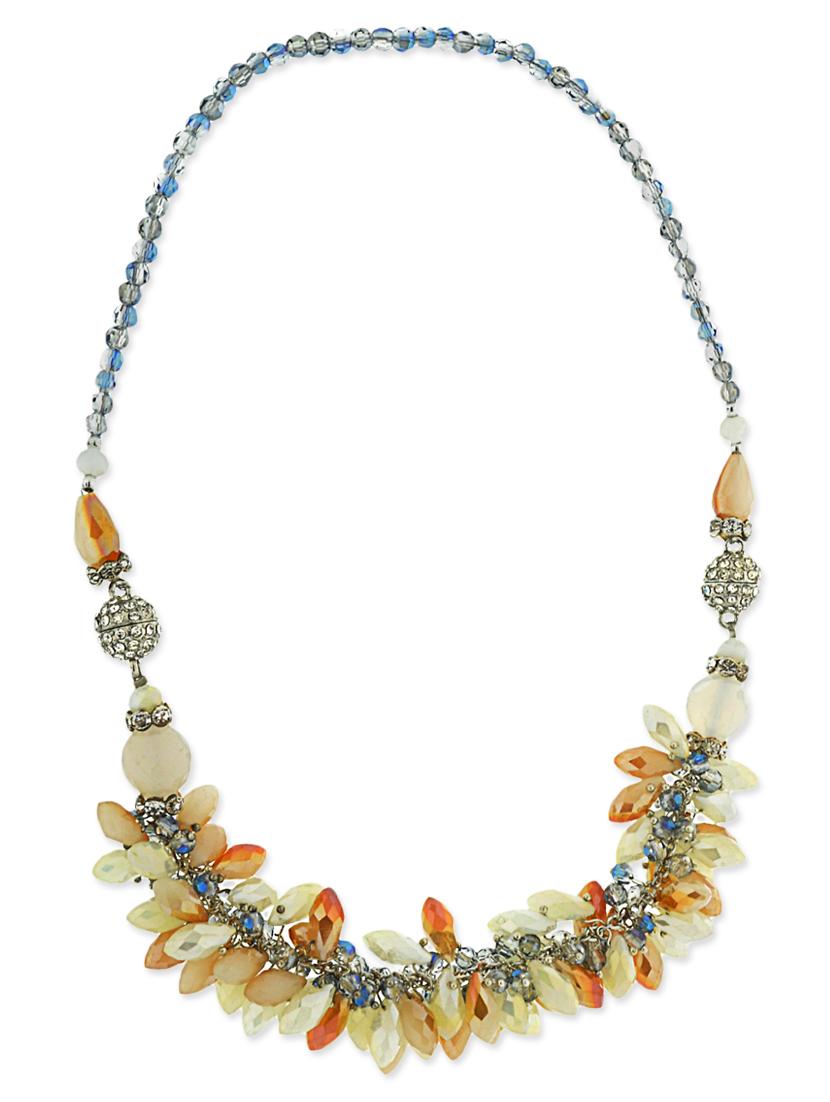 crystal collection stones embellished multicolor necklace for women - 12908866 - Zoom Image - 2