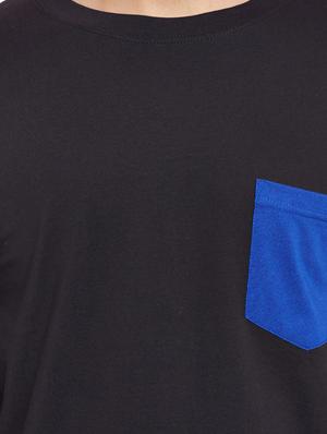 colour block cotton t-shirt - 12914107 - Standard Image - 4