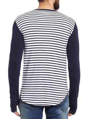 white cotton striped t-shirt - 12914113 - Standard Image - 3