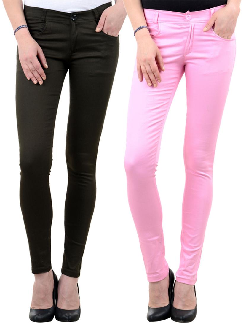 multi colored cotton chinos combo - 12914424 - Zoom Image - 1