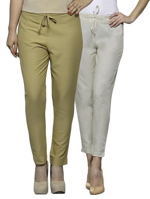 multicolored khadi cotton pants combo - 12922873 - Standard Image - 1