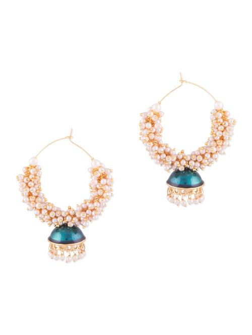 neon yellow metallic beaded earring - 1292693 - Standard Image - 1