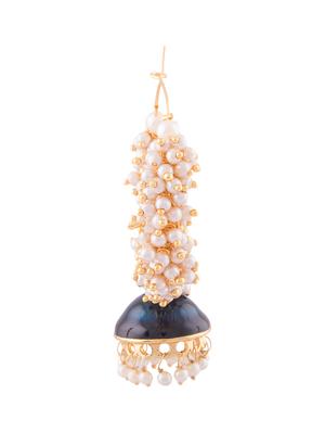 neon yellow metallic beaded earring - 1292693 - Standard Image - 2