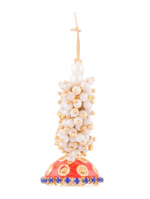 peacock metallic beaded earring - 1292702 - Standard Image - 2