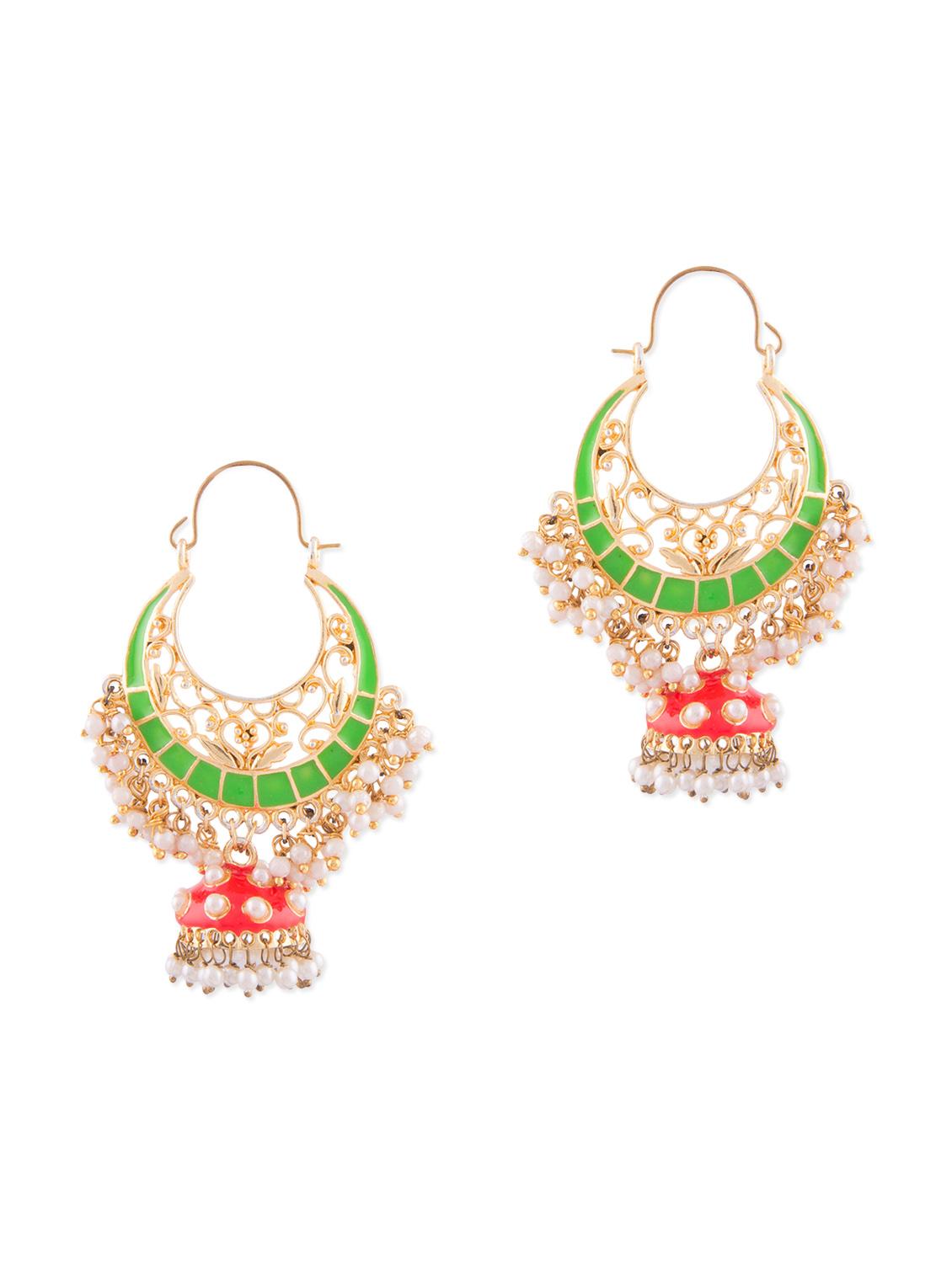 neon green metallic beaded necklace - 1292704 - Zoom Image - 1