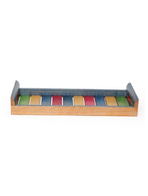 multicolored steam beach wooden tray - 1292849 - Standard Image - 3