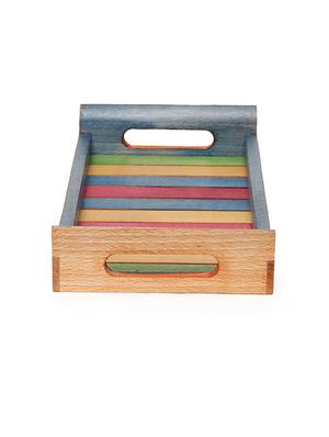 multicolored steam beach wooden tray - 1292849 - Standard Image - 4