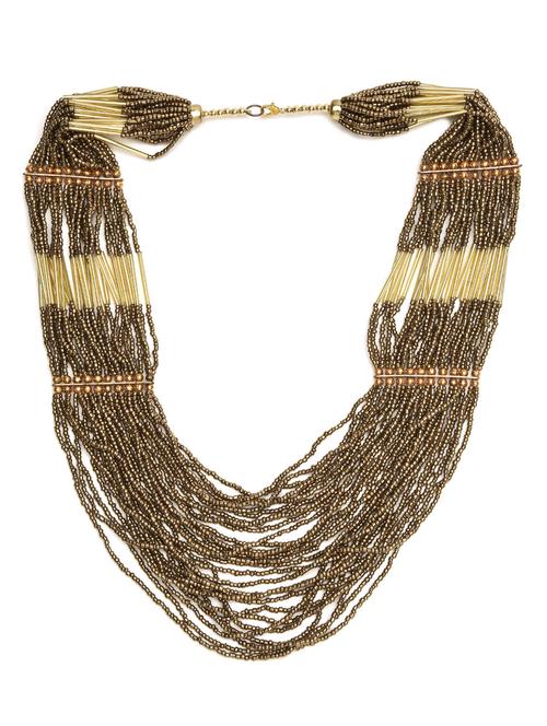 long beaded ethnic necklace - 1293007 - Standard Image - 1