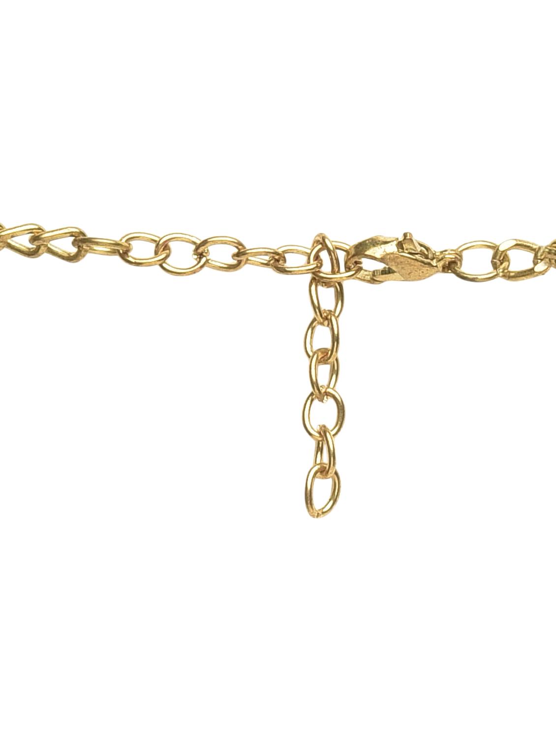 red and gold triangle spike beads necklace - 1293011 - Zoom Image - 3