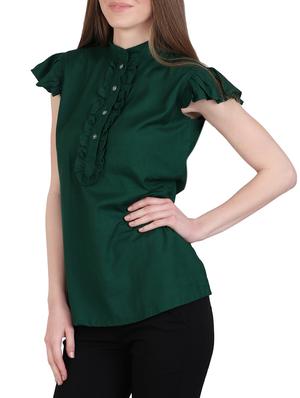 green viscose regular top - 12934102 - Standard Image - 2