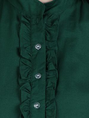 green viscose regular top - 12934102 - Standard Image - 4