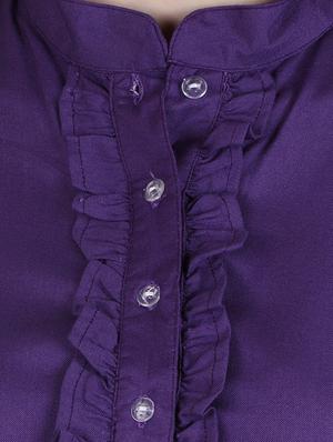purple viscose regular top - 12934103 - Standard Image - 4