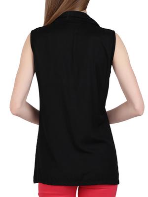 black viscose regular shirt - 12934111 - Standard Image - 4