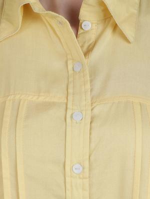 yellow viscose regular shirt - 12934114 - Standard Image - 5