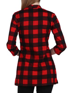 red checkered cotton regular shirt - 12934127 - Standard Image - 3