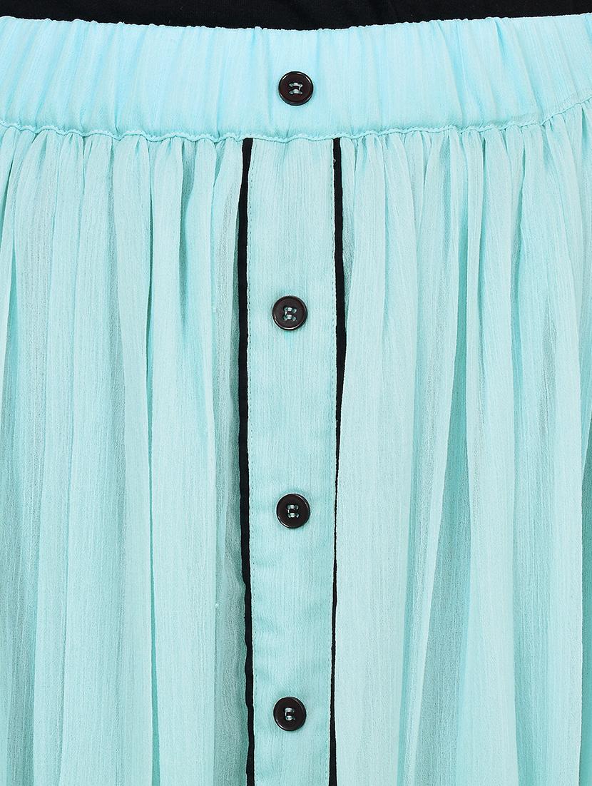 blue georgette skirt - 12943500 - Zoom Image - 4