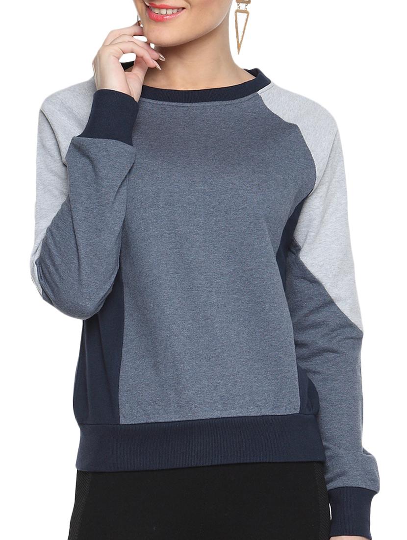 grey cotton sweatshirt - 1294503 - Zoom Image - 1