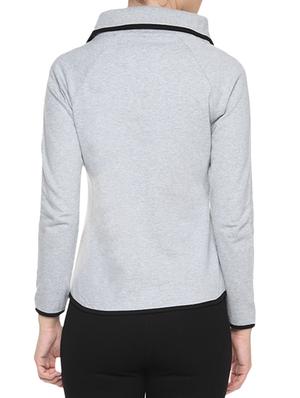 cloud grey slant zipper jacket - 1294525 - Standard Image - 3
