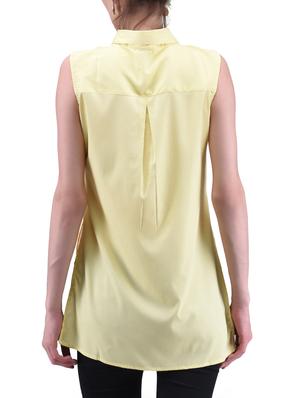 yellow plain poly crepe shirt - 1294671 - Standard Image - 3