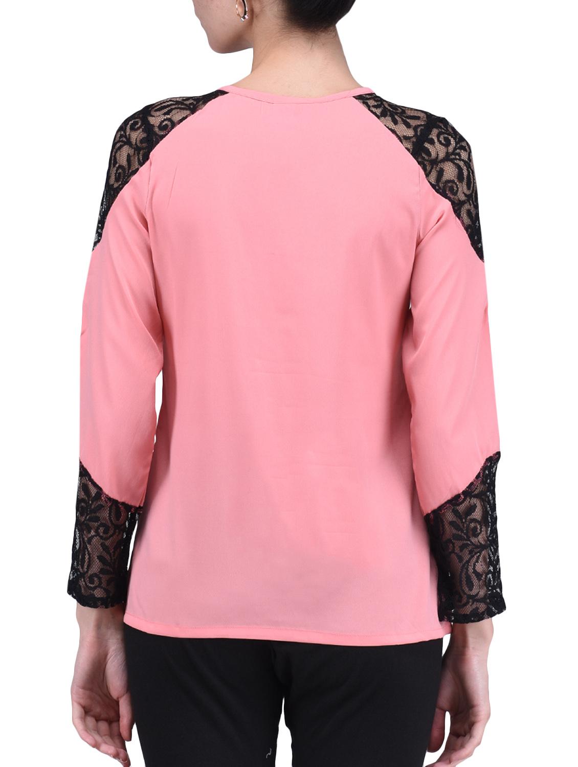 pink plain poly crepe cami - 1294681 - Zoom Image - 3