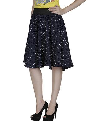 multi colored crepe flared skirts - 12946856 - Standard Image - 3