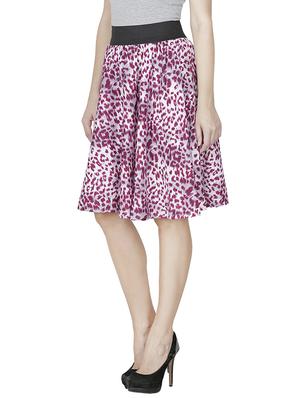 multi colored crepe flared skirts - 12946856 - Standard Image - 4