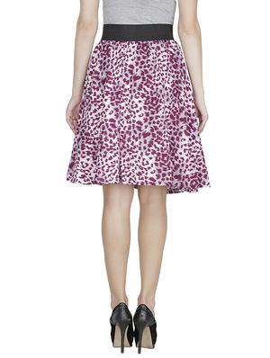 multi colored crepe flared skirts - 12946856 - Standard Image - 5