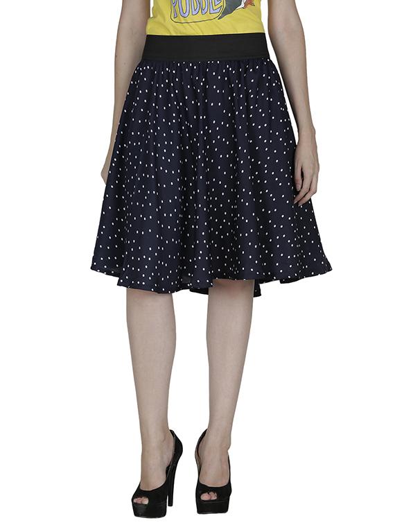 multi colored crepe flared skirts - 12946856 - Zoom Image - 2