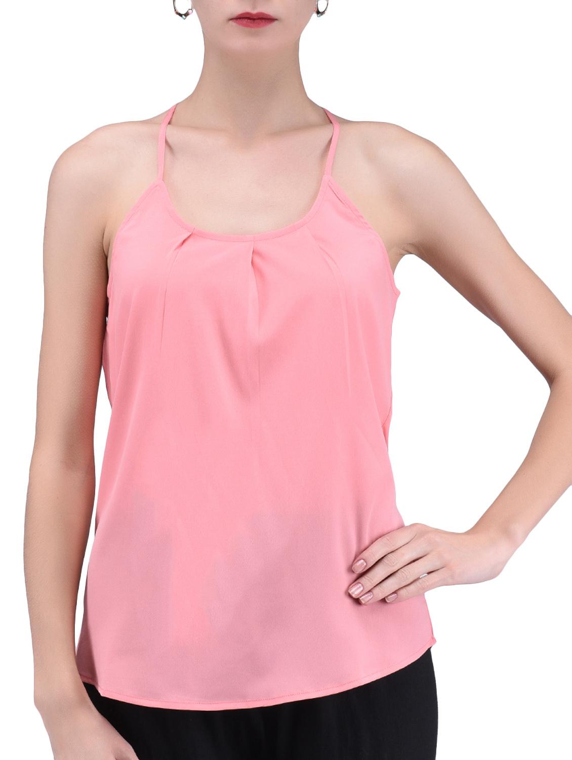 pink plain poly crepe cami - 1294686 - Zoom Image - 1