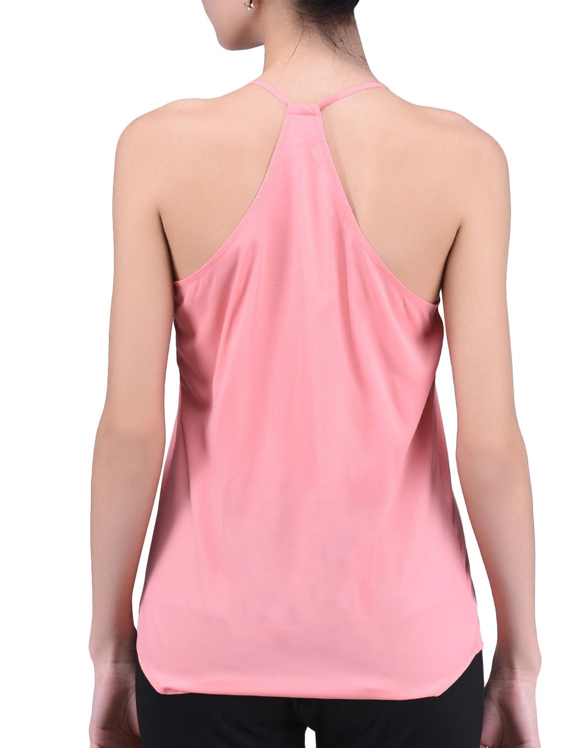 pink plain poly crepe cami - 1294686 - Zoom Image - 3