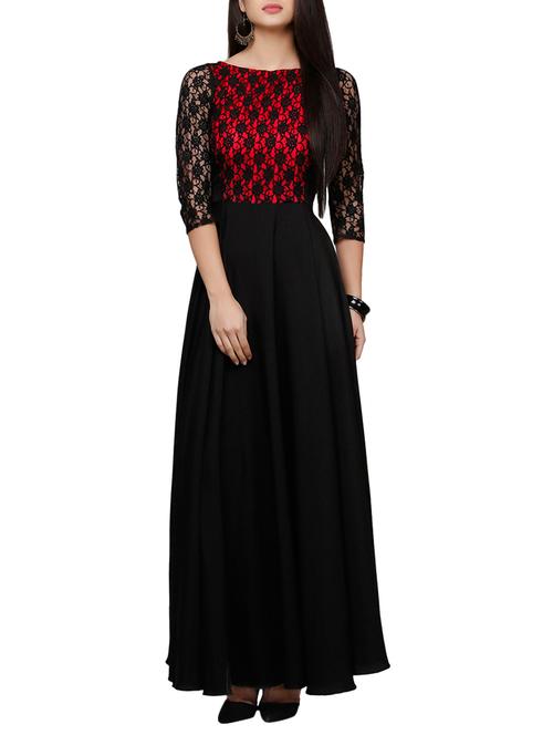 Laced Panel Maxi dress - 12948633 - Standard Image - 1