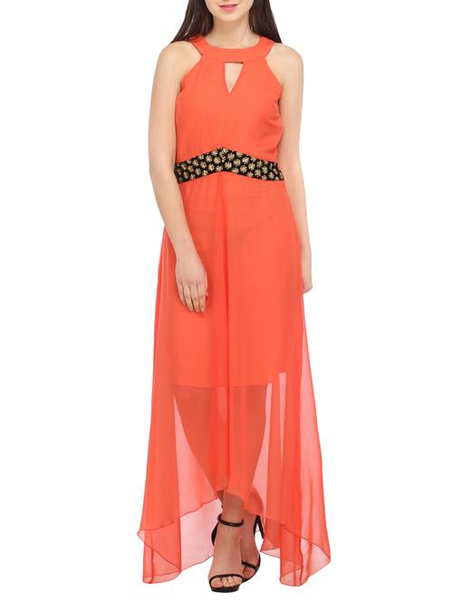 embellished panel asymmetric dress - 12949352 - Standard Image - 1