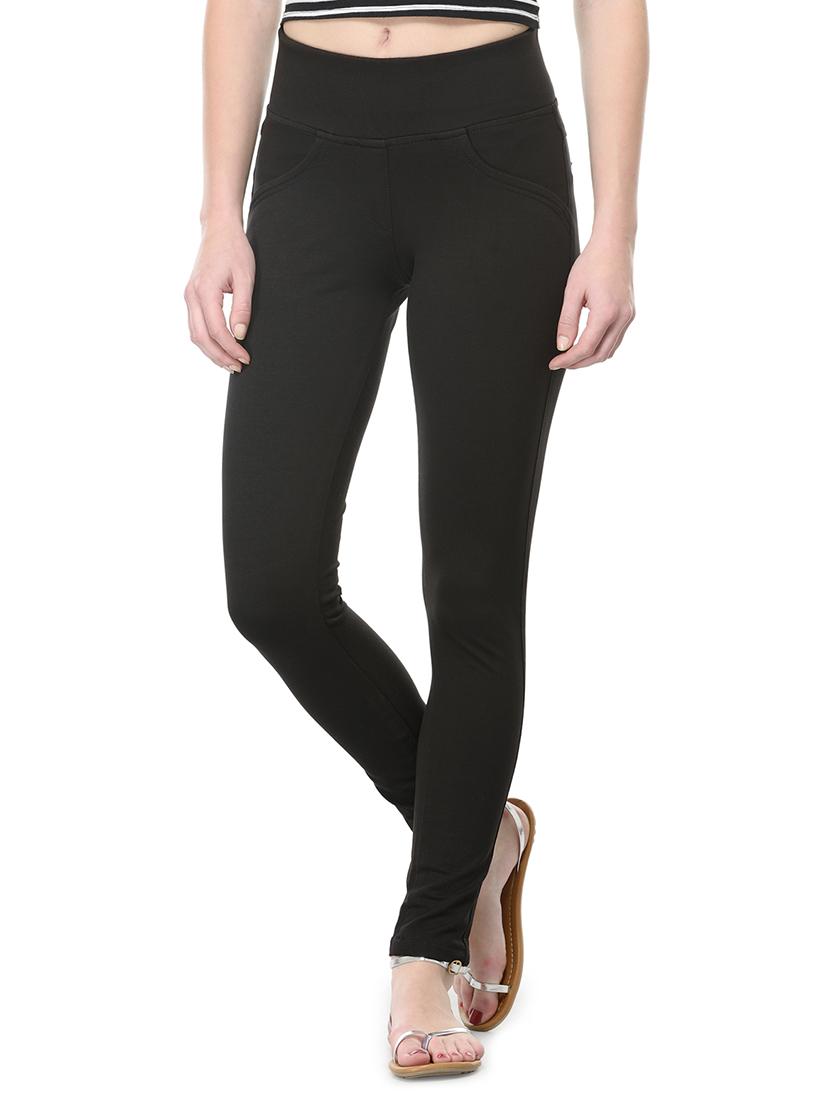 black cotton jeggings - 12954072 - Zoom Image - 1