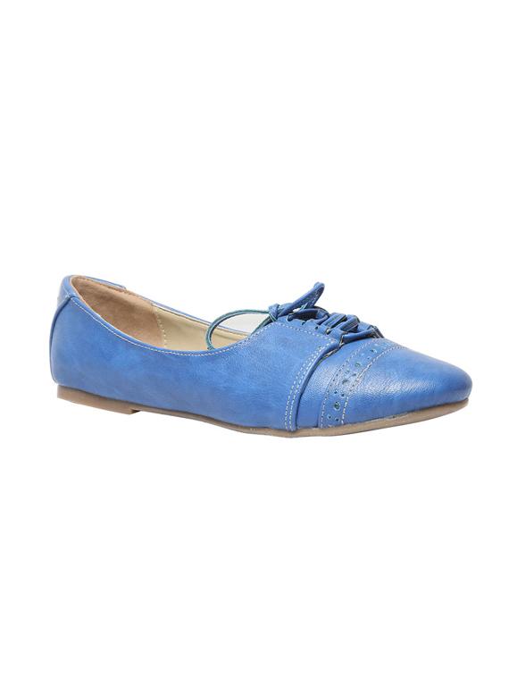 blue pu ballerina - 12954365 - Zoom Image - 1
