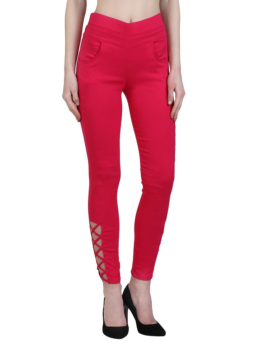 red cotton jegging - 12958430 - Zoom Image - 1