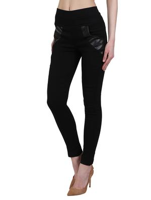 black cotton jeggings - 12958467 - Standard Image - 2