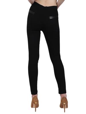 black cotton jeggings - 12958467 - Standard Image - 3