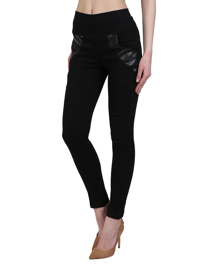black cotton jeggings - 12958467 - Zoom Image - 2